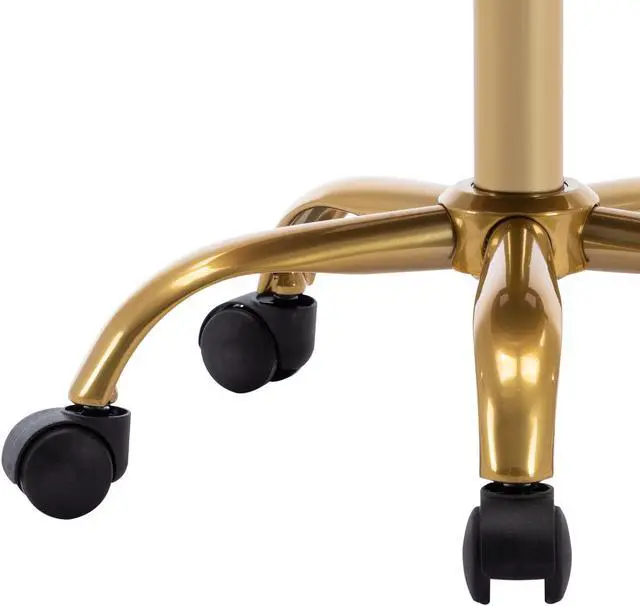 Alt view image 4 of 7 - Duhome Swivel Rolling Chair, Velvet Home Office Chair Adjustable Hydraulic with Backrest for Salon Tattoo Office Massage Medical Facial Spa