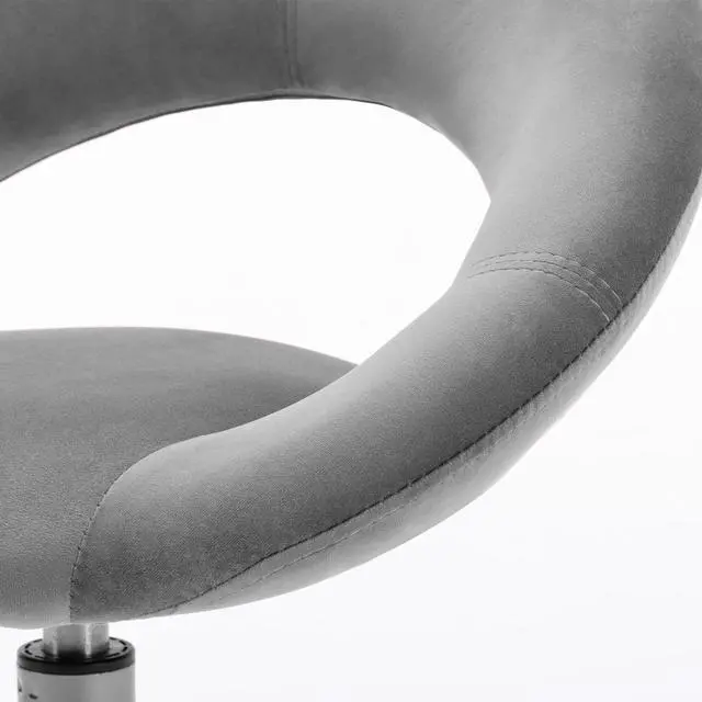 Alt view image 5 of 7 - Duhome Swivel Rolling Chair, Velvet Home Office Chair Adjustable Hydraulic with Backrest for Salon Tattoo Office Massage Medical Facial Spa