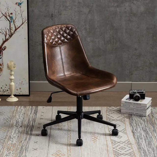Alt view image 2 of 7 - Duhome Modern PU Leather Office Chair Desk Chair Swivel Computer Chair Drafting Chair Herman Miller Aeron ergonomic office chair Comfortable Chair