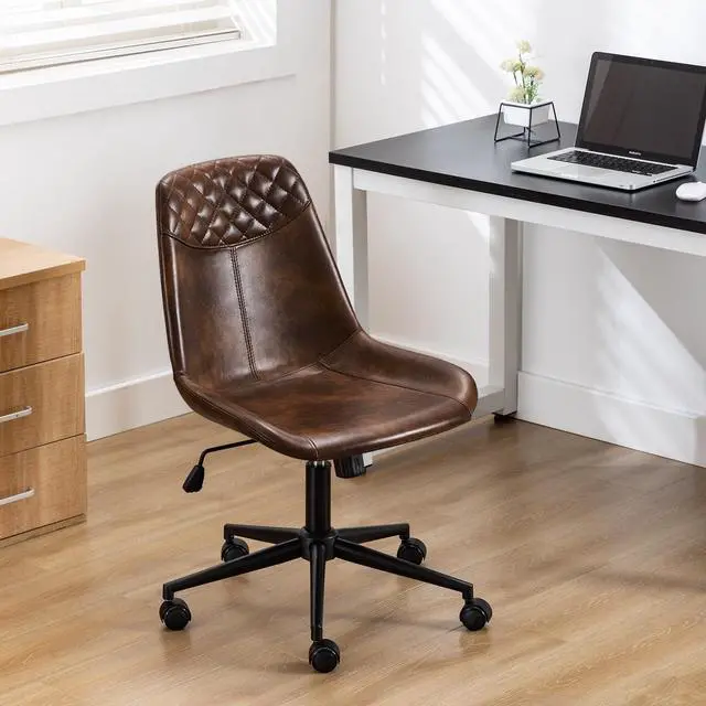 Alt view image 7 of 7 - Duhome Modern PU Leather Office Chair Desk Chair Swivel Computer Chair Drafting Chair Herman Miller Aeron ergonomic office chair Comfortable Chair