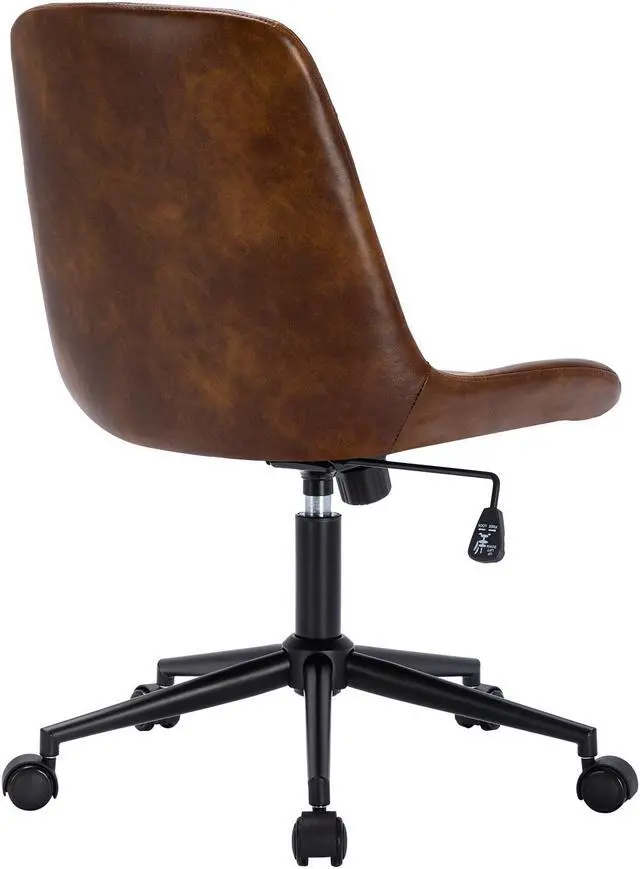 Alt view image 5 of 6 - Duhome Modern PU Leather Office Chair Desk Chair Swivel Computer Chair