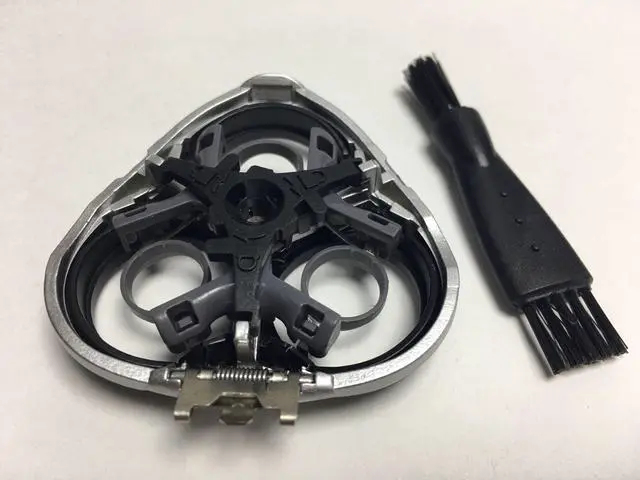 Alt view image 3 of 3 - Shaver Head Holder Cover & Frame Plate Prewave Compatible With Philips SmartTouch-XL HQ9161 HQ 9161XL 9161XLCC HQ9170 HQ 9170XL 9170XLCC HQ9171 HQ 9171XL 9171XLCC Beard Replacement New Silver Black