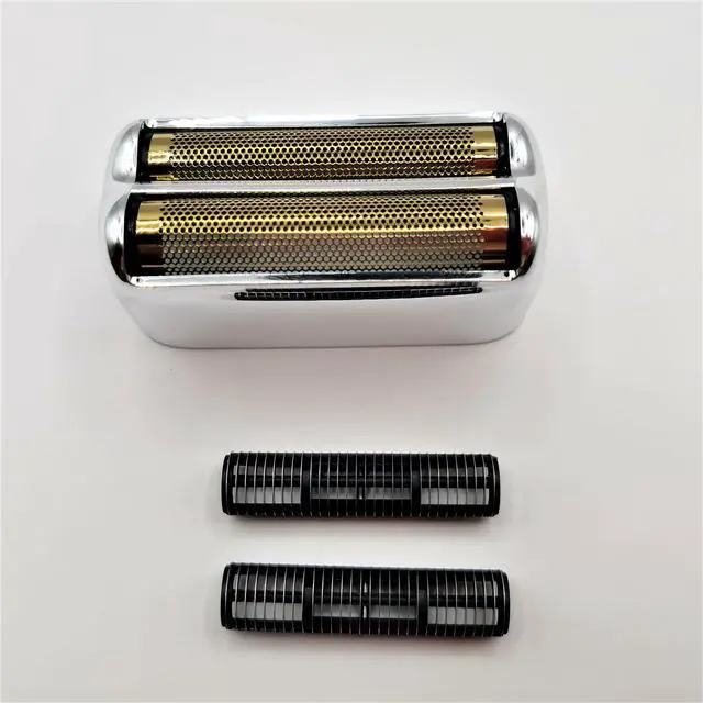 Alt view image 3 of 6 - Shaver 2X Blades Cutter + Replacement Foil Prewave Compatible with Babyliss Pro FoilFX02 #FXRF2G FXFS2G FXRF2 Razor Head Accessories Parts Silver New