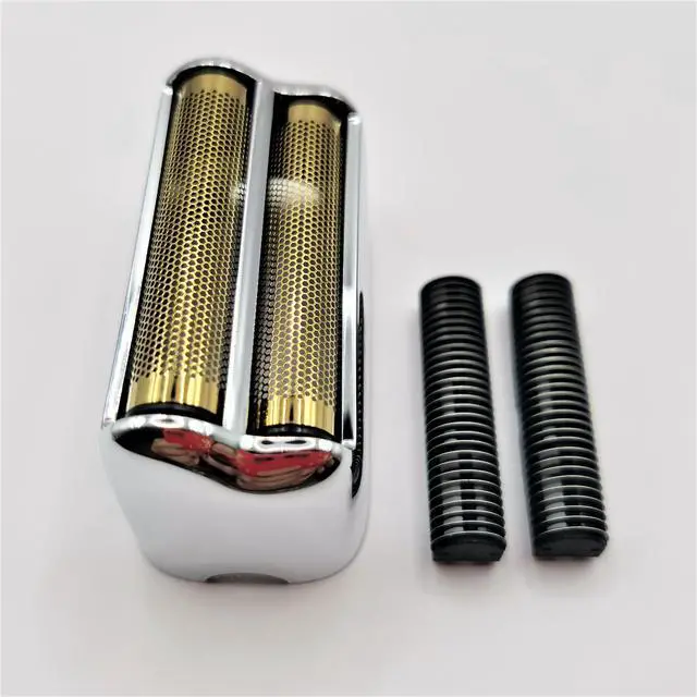 Alt view image 2 of 6 - Shaver 2X Blades Cutter + Replacement Foil Prewave Compatible with Babyliss Pro FoilFX02 #FXRF2G FXFS2G FXRF2 Razor Head Accessories Parts Silver New