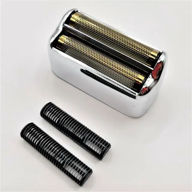 Main image of Shaver 2X Blades Cutter + Replacement Foil Prewave Compatible with Babyliss Pro FoilFX02 #FXRF2G FXFS2G FXRF2 Razor Head Accessories Parts Silver New