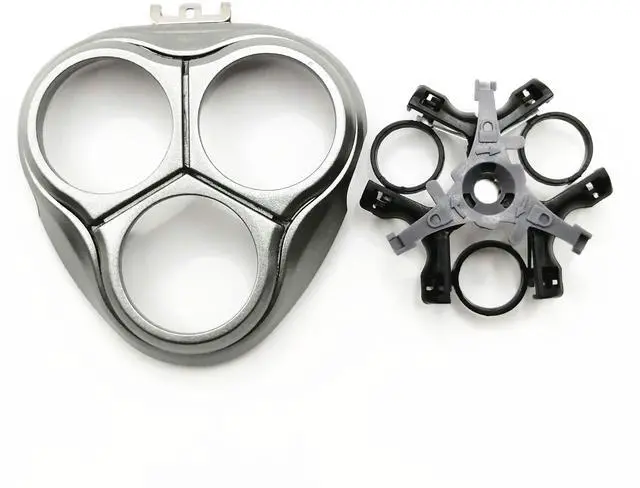 Alt view image 4 of 6 - Prewave Shaver Razor Holder Cover + Frame Plate Men Beard For HQ 8240XL 8250XL 8260XL 8270XL HQ8251 HQ8270CC 8290XL Silver