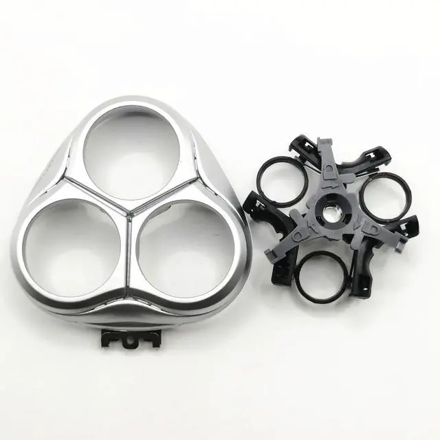 Alt view image 5 of 6 - Prewave Shaver Razor Holder Cover + Frame Plate Men Beard For HQ9100 HQ9140 HQ9199XL HQ9190XL HQ9100XLCC HQ9140XLCC HQ9150XLCC HQ9160XLCC Silver