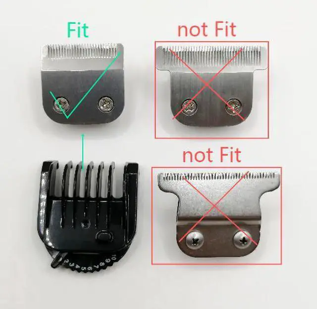 Alt view image 6 of 7 - Prewave 2-11mm 10 Position Beard Guide Comb Compatible With Wahl Shaver 9899 9899L 9899-100 5708 9864SS 9818A WA59300 1541 9864L WSS3L Aqua Blade