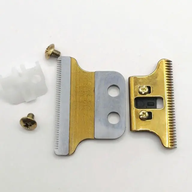 Alt view image 4 of 4 - Prewavr Double Wide Trimmer Blade 2-Hole balde Replacement For W**l 8101 Adjustable /2215 Detailer Gold
