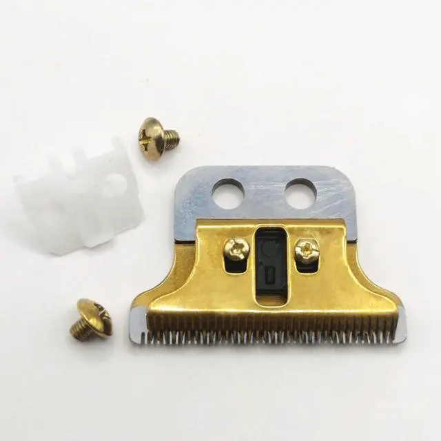 Alt view image 3 of 4 - Prewavr Double Wide Trimmer Blade 2-Hole balde Replacement For W**l 8101 Adjustable /2215 Detailer Gold