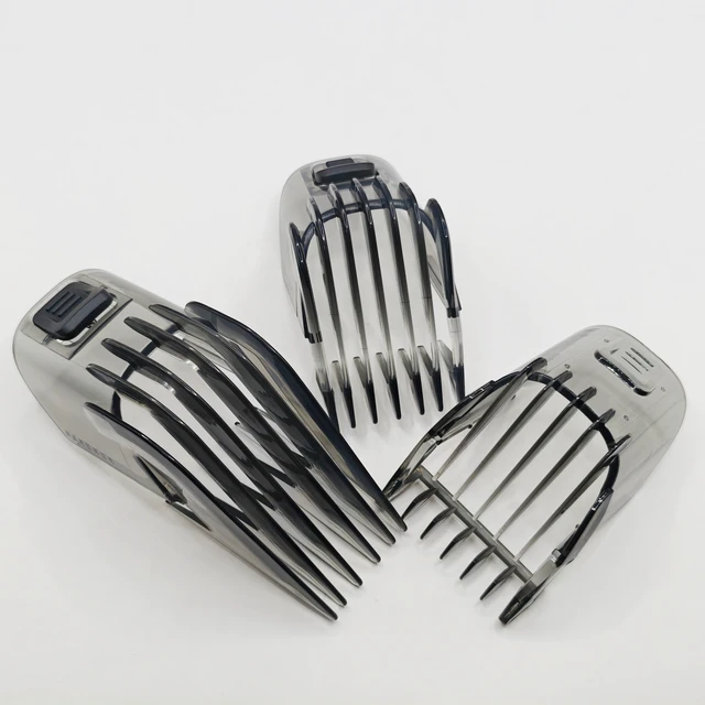 Alt view image 3 of 6 - Prewave 1Set Adjustable Guide Comb For Remi***o Trimmer HC5350 HC5355 HC5356 HC5357 HC5150 HC5550 HC5750 HC5780 Gray