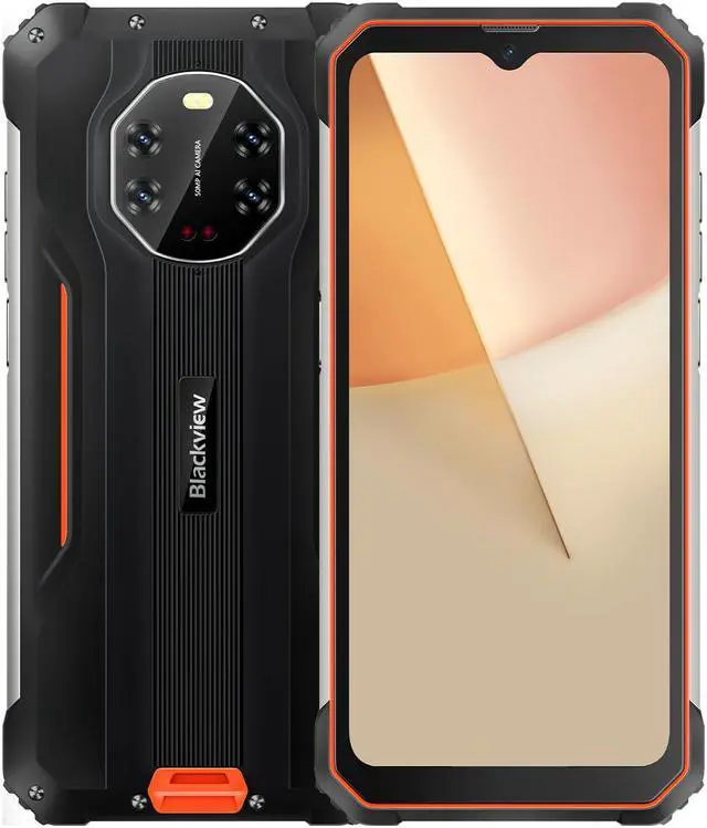 Main image of Blackview BL8800 Rugged Phone Infrared Night Vision Camera 8GB + 128GB Smartphone (orange)