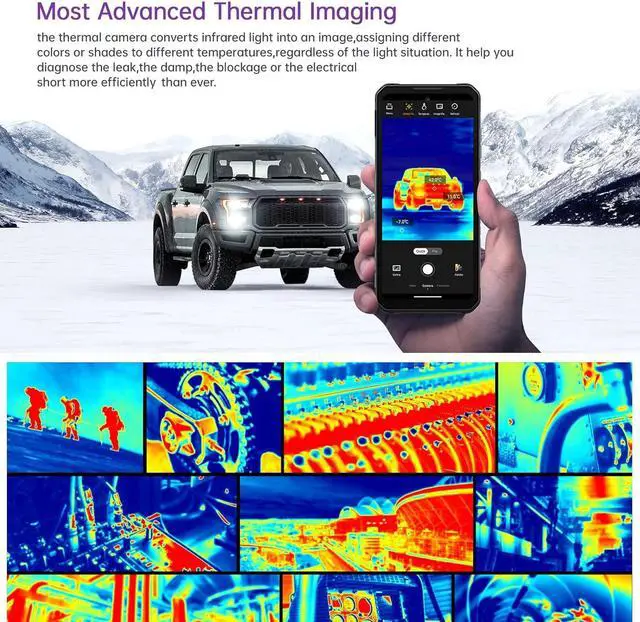 Alt view image 3 of 7 - IIIF150 Raptor (2023) Rugged smartphone with thermal camera, 24 GB + 256 GB/2TB, Android 13 Mobile, 108 MP+64 MP night vision camera, 10,000 mAh (65 W), 6.8" FHD+/PTT/NFC
