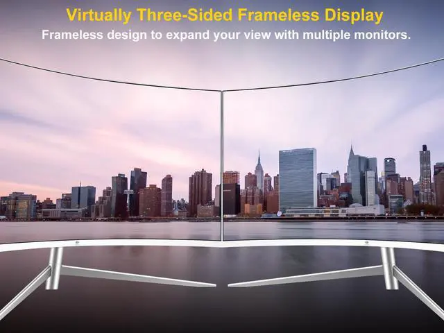 Alt view image 4 of 7 - Z-EDGE U27C 27" 1080P Full HD 1920 x 1080 LED Backlight Curved Gaming Monitor, 100Hz, 5ms, 3 Sided Ultra Thin Bezel, 178° View Angle, HDMI+VGA, Eye Care Technology