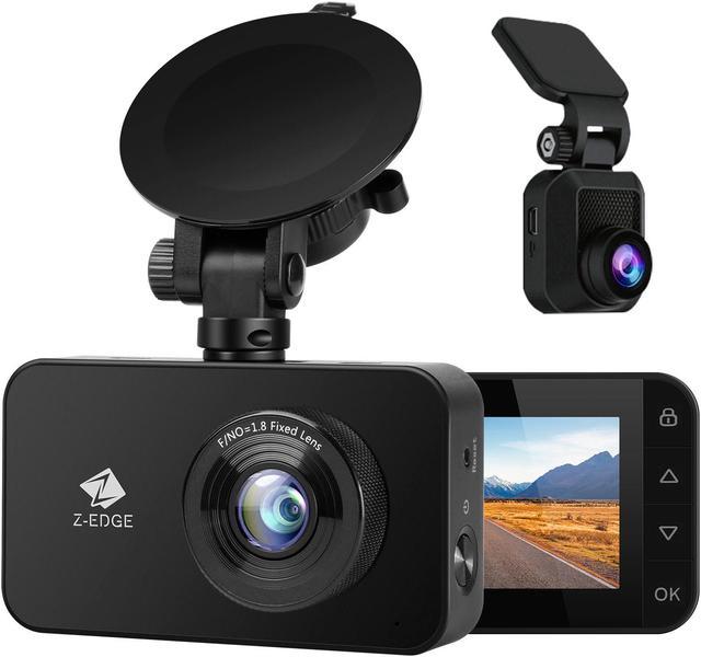 Z-EDGE R1 2.7 LCD 1080P Full HD WiFi Dash Cam, Front and Rear Dual Lens Car  DVR, Night Vision, Parking Mode, G-Sensor, Motion Detection, Loop Recording  