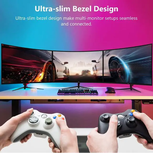 Alt view image 4 of 11 - Z-EDGE UG27 27" 1080P 200Hz 1ms Curved Gaming Monitor | FreeSync Compatible | 350cd/m² | Ultra-Slim Bezel | HDMI 2.1, DP 1.4