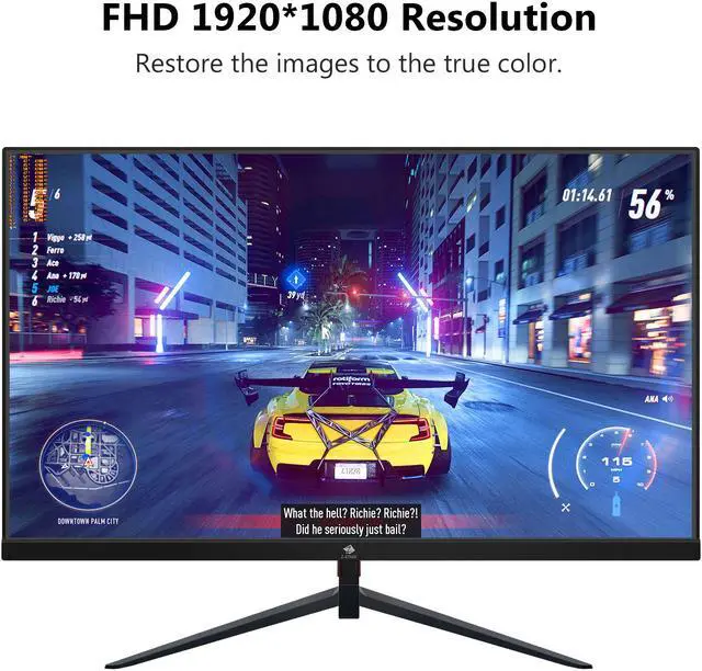 Alt view image 5 of 12 - Z-EDGE UG25I 25"(Actual size 24.5") 1080P Full HD 240Hz 1ms Gaming Monitor, 350cd/m², FreeSync Compatible, 2 x HDMI, 1 x DP