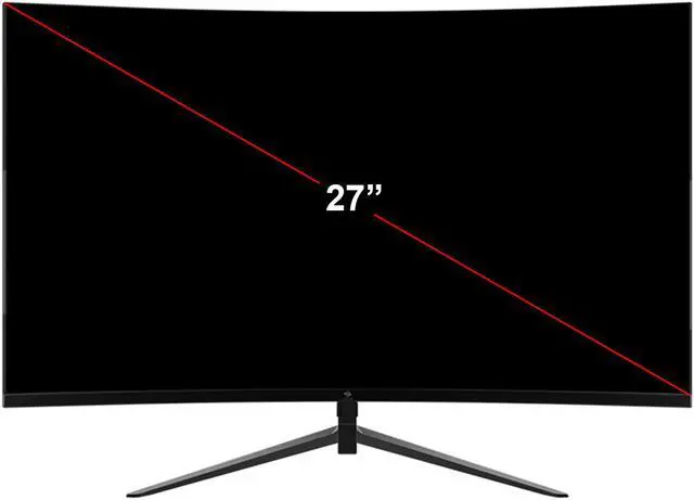 Alt view image 2 of 5 - Z-EDGE 27 inch 2K QHD 2560x1440 165Hz (DP) 144Hz (HDMI) 1ms Curved Gaming Monitor