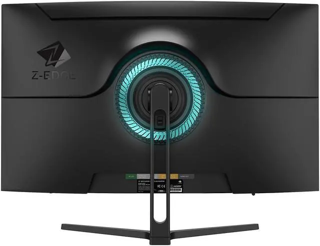 Alt view image 4 of 7 - Z-EDGE 32" 2560 x 1440 QHD 170Hz 1ms 2K Curved Gaming Monitor, HDMI x 2, DP x 2, FreeSync Compatible, Support Wall Mount
