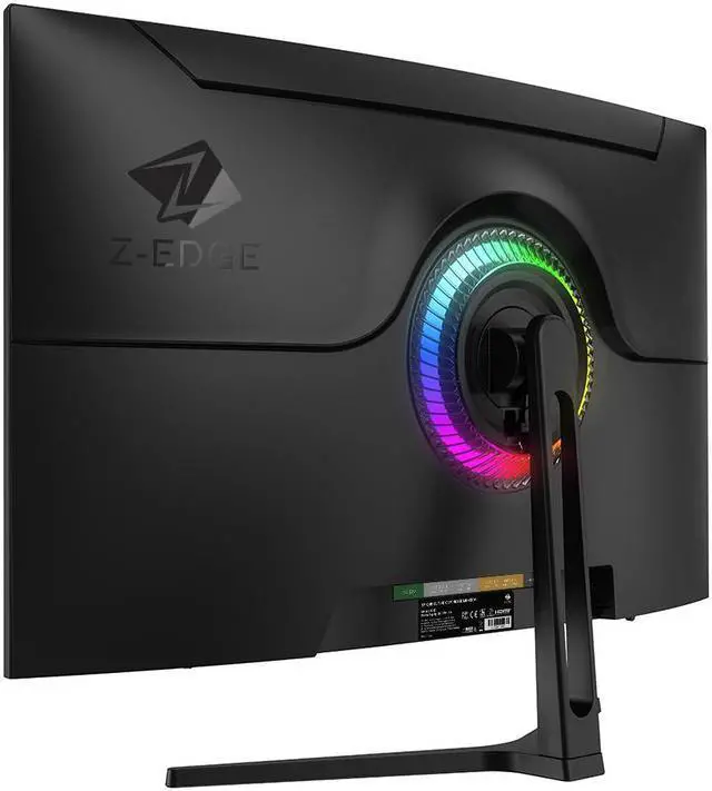 Alt view image 6 of 7 - Z-EDGE 32" 2560 x 1440 QHD 170Hz 1ms 2K Curved Gaming Monitor, HDMI x 2, DP x 2, FreeSync Compatible, Support Wall Mount