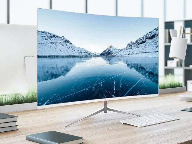 Alt view image 5 of 6 - Z-EDGE 24" 1080P 1920 x 1080 Full HD 100Hz Curved Monitor, with Eye-Care Technology, FreeSync Compatible, 16.7 Million Colors, 8Bit, 100% sRGB