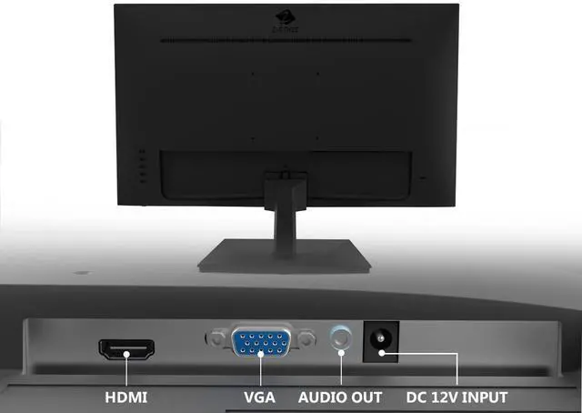 Alt view image 6 of 7 - Z-EDGE 24" Full HD 1920 x 1080 100Hz 5ms Flat-Panel IPS Monitor, HDMI + VGA