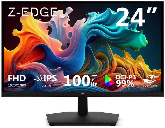 Main image of Z-EDGE 24" Full HD 1920 x 1080 100Hz 5ms Flat-Panel IPS Monitor, HDMI + VGA