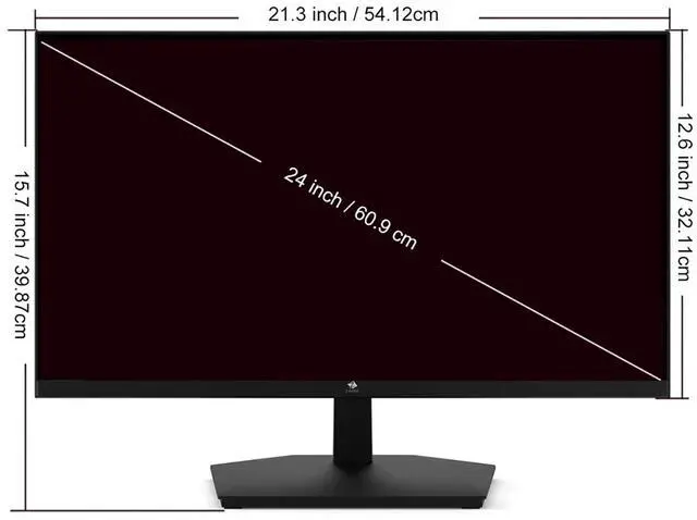 Alt view image 5 of 7 - Z-EDGE 24" Full HD 1920 x 1080 100Hz 5ms Flat-Panel IPS Monitor, HDMI + VGA