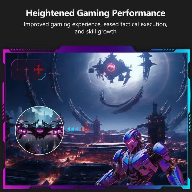 Alt view image 6 of 7 - Z-EDGE UG24 24" 1080P Full HD 200Hz 1ms Curved Gaming Monitor, FreeSync compatible, HDMI 2.0, DP 1.4, Eye Care with Ultra Low-Blue Light, Wall Mountable, Ultra Thin Frame