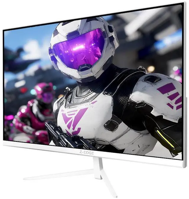 Alt view image 2 of 6 - Z-EDGE 24 inch FHD 1920x1080 240Hz 1ms IPS Gaming Monitor, HDMI 2.0, DP 1.4 (White)
