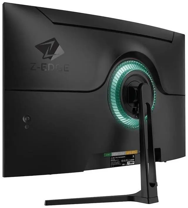 Alt view image 6 of 7 - Z-EDGE 32 inch 1080P Full HD 1920 x 1080 240 Hz 1 ms Curved Gaming Monitor, FreeSync Compatible, HDMI + DP, Support Wall Mount 75x75mm