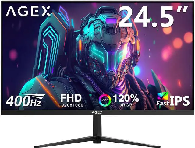 Main image of Z-EDGE AGEX Series AG25S 24 inch (24.5" actual size) Full HD 1920 x 1080 400Hz 1ms Fast IPS Gaming Monitor, 300cd/m,120% sRGB, 2 x HDMI 2.0 + 1 x DP 1.4