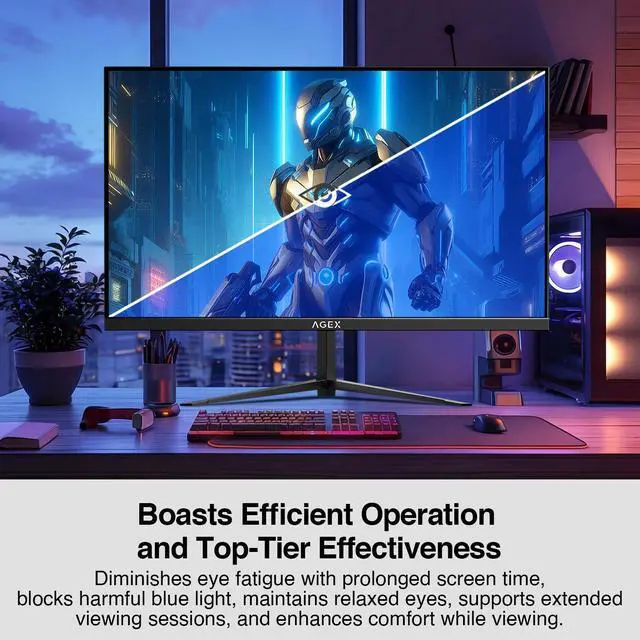 Alt view image 7 of 7 - Z-EDGE AGEX Series AG25S 24 inch (24.5" actual size) Full HD 1920 x 1080 400Hz 1ms Fast IPS Gaming Monitor, 300cd/m,120% sRGB, 2 x HDMI 2.0 + 1 x DP 1.4