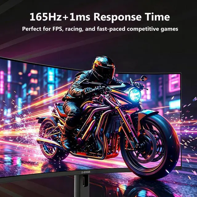 Z-EDGE 49 Inch 32:9 DQHD 5120x1440 1500R Curved Gaming Monitor