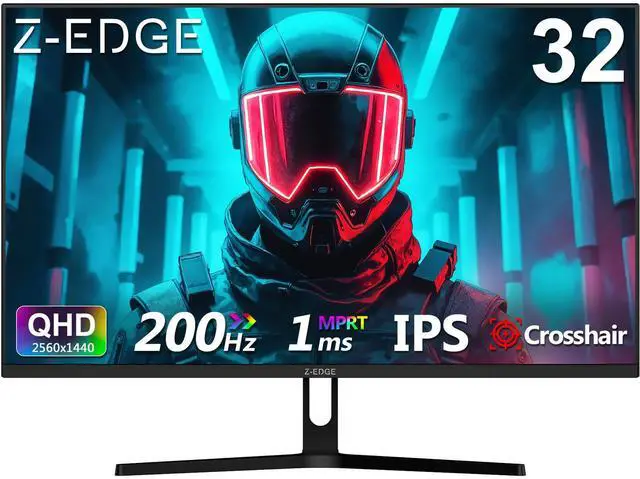 Z-EDGE UG32 32 Inch 2K QHD 2560x1440 IPS Gaming Monitor, 200Hz DP