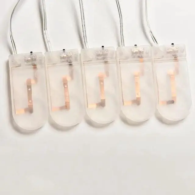 Main image of 5PCS Plastic Clear CR2032 Button Coin Cell Battery   Holder Case With ON/OFF Switch