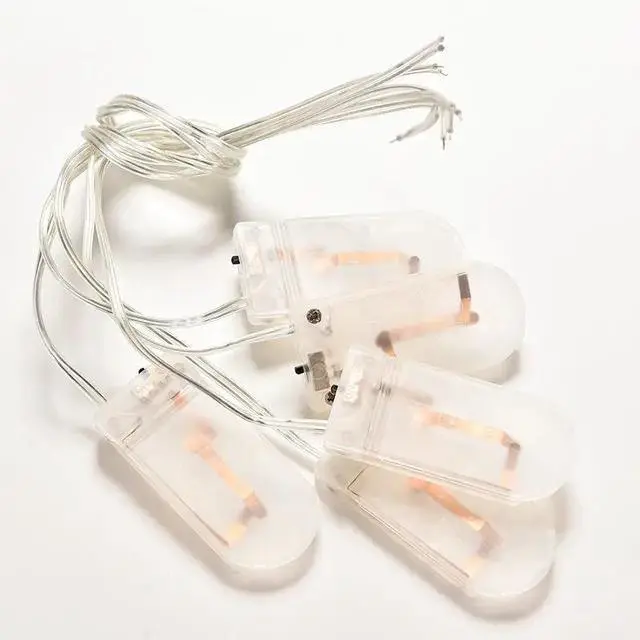 Alt view image 2 of 6 - 5PCS Plastic Clear CR2032 Button Coin Cell Battery   Holder Case With ON/OFF Switch