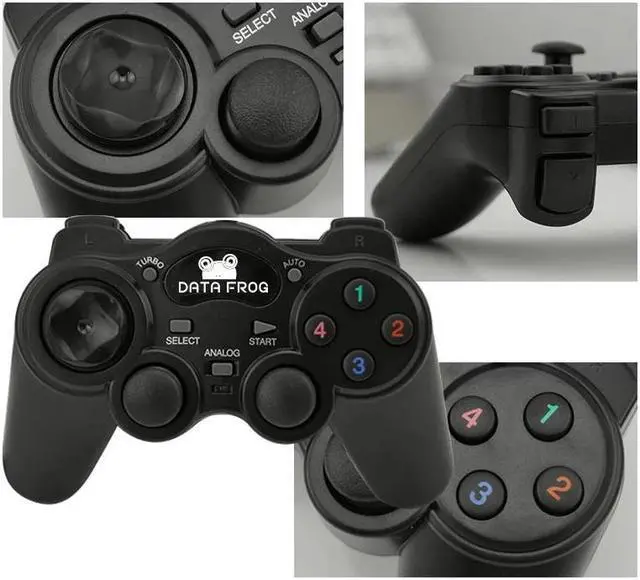 Alt view image 4 of 5 - Wired USB 2.0 Black Gamepad Joystick Joypad Gamepad Game Controller For PC Laptop Computer For Win7/8/10 XP/For Vista