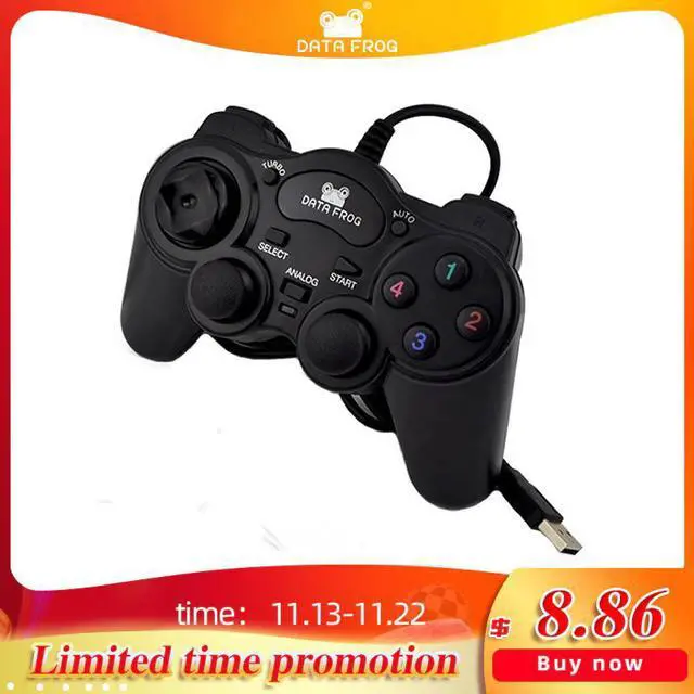 Main image of Wired USB 2.0 Black Gamepad Joystick Joypad Gamepad Game Controller For PC Laptop Computer For Win7/8/10 XP/For Vista