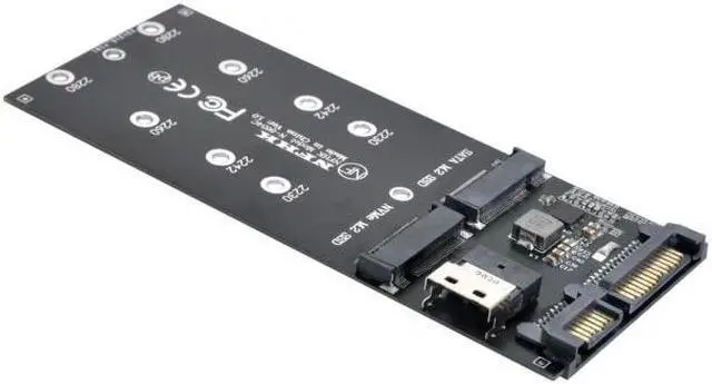 Alt view image 2 of 7 - CYSM SFF-8654 to U2 Kit NGFF M-Key to Slimline SAS NVME PCIe SSD SATA Adapter for Mainboard