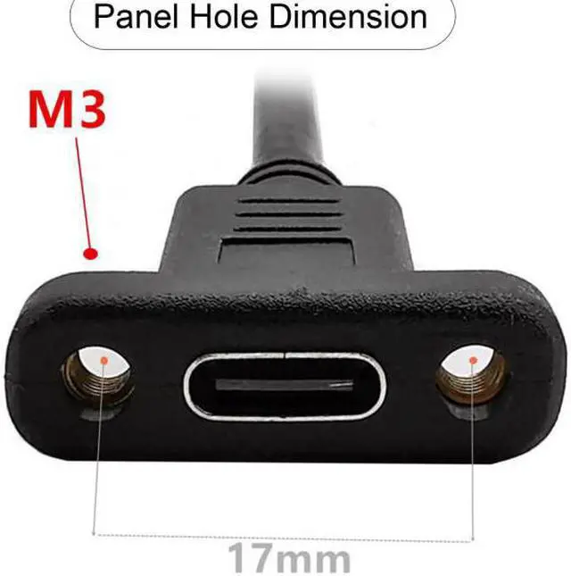 Main image of Chenyang Cable 90 Degree Left & Right Angled USB-C USB 3.1 Type C Male to Female Extension Data Cable 30cm