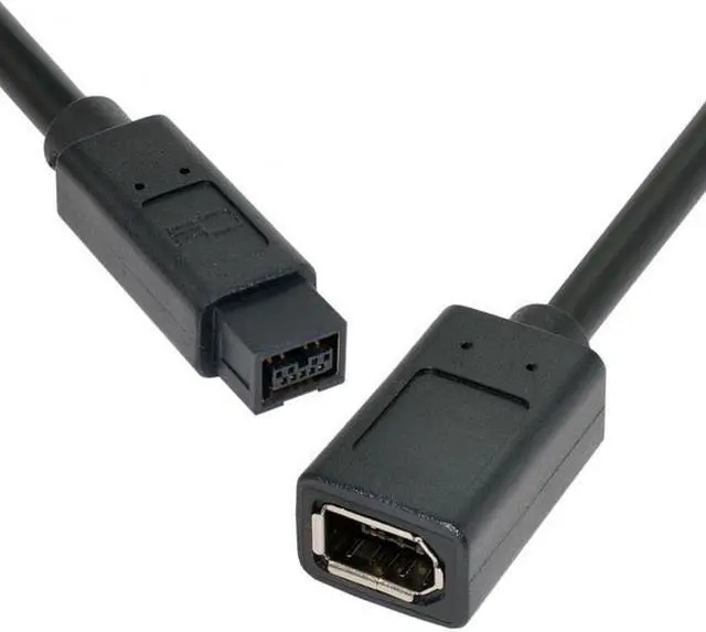 Alt view image 2 of 7 - Xiwai CY  CA-012 IEEE 1394 6Pin Female to 1394b 9Pin Male Firewire 400 to 800 Cable 20cm