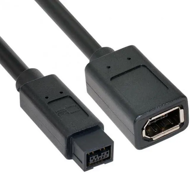 Alt view image 4 of 7 - Xiwai CY  CA-012 IEEE 1394 6Pin Female to 1394b 9Pin Male Firewire 400 to 800 Cable 20cm