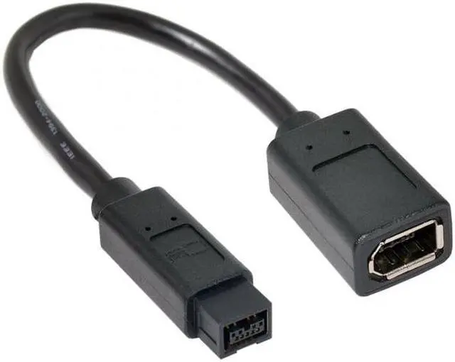 Alt view image 7 of 7 - Xiwai CY  CA-012 IEEE 1394 6Pin Female to 1394b 9Pin Male Firewire 400 to 800 Cable 20cm
