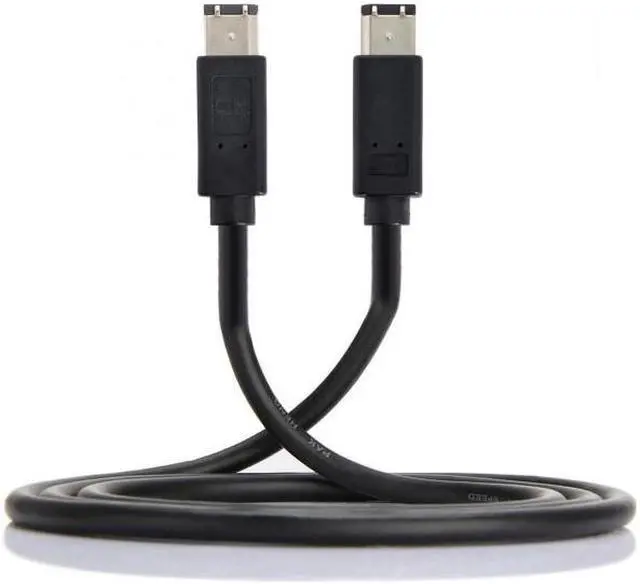 Alt view image 4 of 7 - Xiwai CY  CA-017 6 Pin to 6Pin FireWire 400 to FireWire 400 6-6 ilink Cable IEEE 1394 1.8m Black
