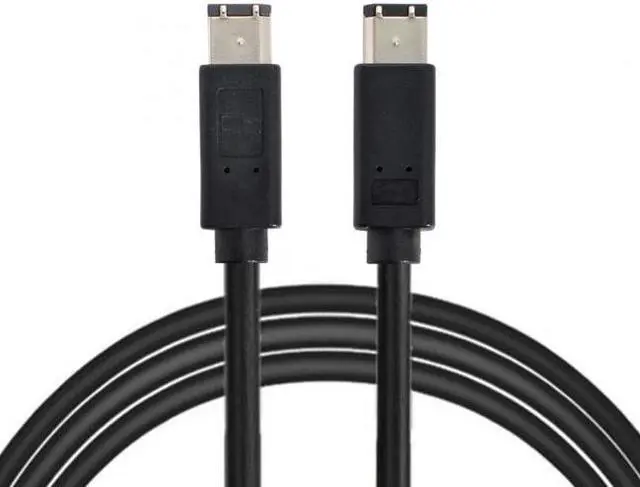 Alt view image 6 of 7 - Xiwai CY  CA-017 6 Pin to 6Pin FireWire 400 to FireWire 400 6-6 ilink Cable IEEE 1394 1.8m Black
