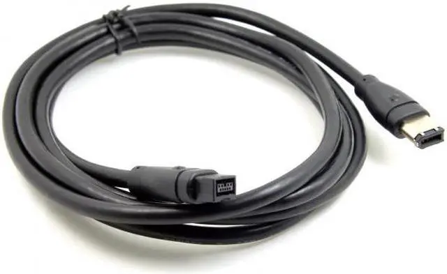 Alt view image 7 of 7 - Chenyang Cable 9 PIN / 6 PIN BETA FireWire 800 - FireWire 400 9-6 Cable IEEE 1394B 1.8m Black