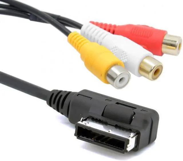 Alt view image 7 of 7 - KAIBOXIXI AMI MMI to 3 RCA Audio Video Cable Female DVD video and audio input cable For Audi A1 A7 A8 VW Car
