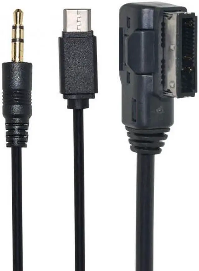 Alt view image 7 of 7 - Xiwai CY  CA-036 Media In AMI MDI to Stereo 3.5mm AudioUSB-C Aux Adapter Cable For Car VW AUDI 2014 A4 A6 Q5 Q7