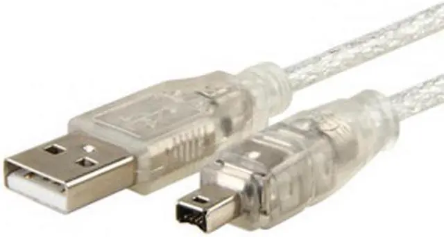 Alt view image 5 of 7 - CYSM USB Male to Firewire IEEE 1394 4 Pin Male iLink Adapter Cord Cable for SONY DCR-TRV75E DV